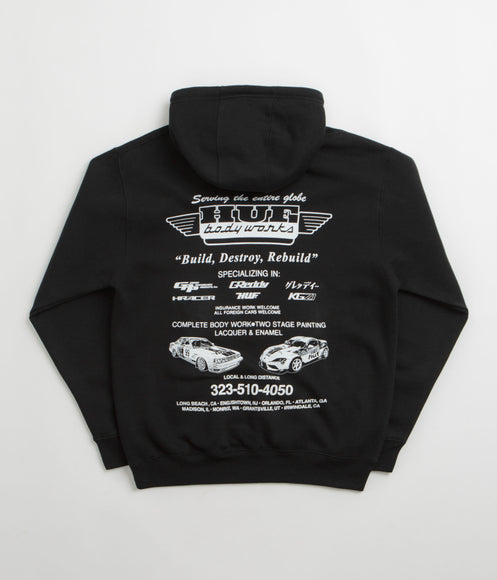 HUF x GReddy Body Works Hoodie - Black