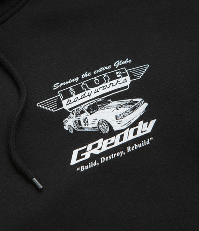 HUF x GReddy Body Works Hoodie - Black