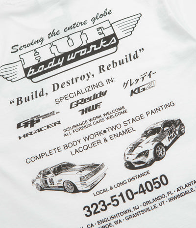 HUF x GReddy Body Works T-Shirt - White