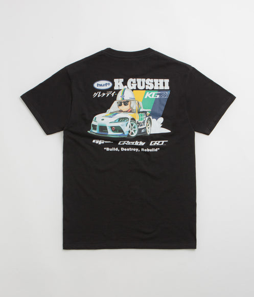HUF x GReddy Gushi T-Shirt - Black