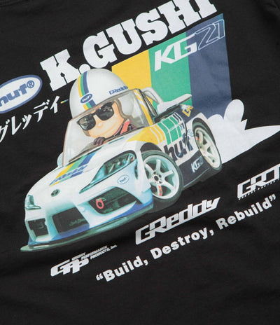 HUF x GReddy Gushi T-Shirt - Black
