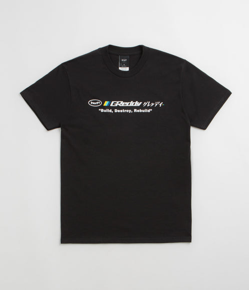 HUF x GReddy Motors T-Shirt - Black