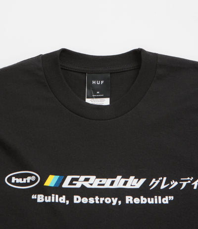 HUF x GReddy Motors T-Shirt - Black