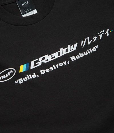 HUF x GReddy Motors T-Shirt - Black