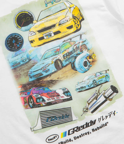 HUF x GReddy Parts T-Shirt in White
