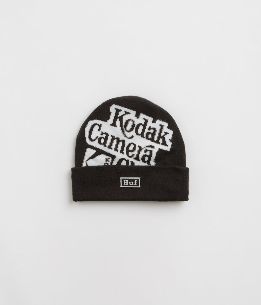 HUF x Kodak Camera Club Beanie in Black