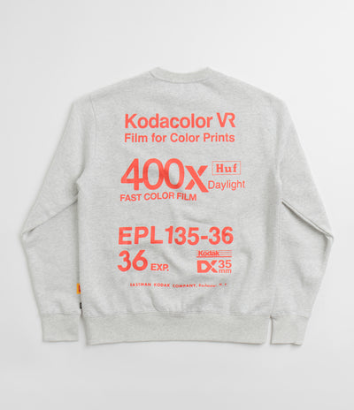 HUF x Kodak Golden Hour Crewneck Sweatshirt in Ash