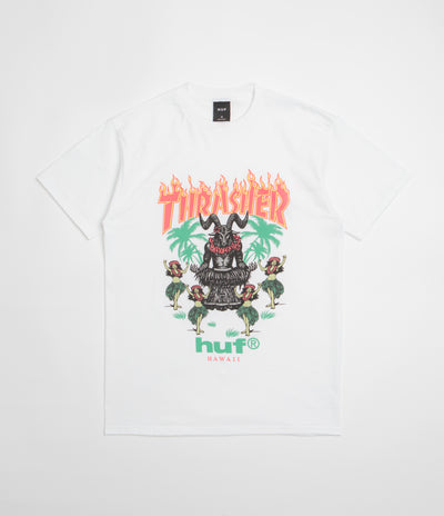 HUF x Thrasher Goat Luau T-Shirt - White