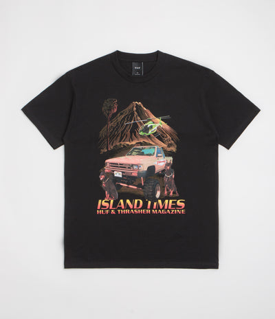 HUF x Thrasher Island Times T-Shirt - Black