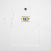 HUF x Thrasher License Plate T-Shirt - White thumbnail