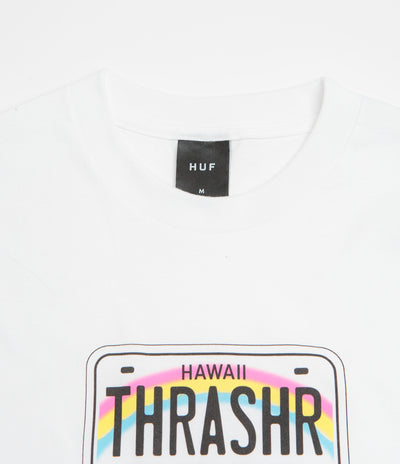 HUF x Thrasher License Plate T-Shirt - White