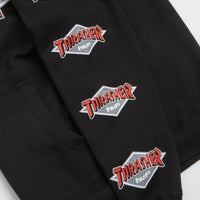 HUF x Thrasher Logo Hoodie - Black thumbnail