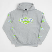 HUF x Thrasher Logo Hoodie - Heather Grey thumbnail