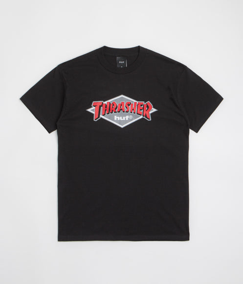 HUF x Thrasher Logo T-Shirt - Black