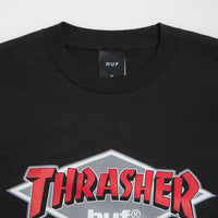 HUF x Thrasher Logo T-Shirt - Black thumbnail