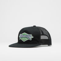 HUF x Thrasher Logo Twill Trucker Cap - Black thumbnail