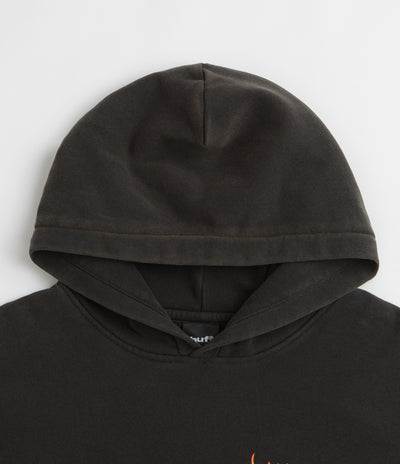 HUF x Thrasher Meltdown Hoodie - Washed Black