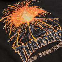 HUF x Thrasher Meltdown Hoodie - Washed Black thumbnail