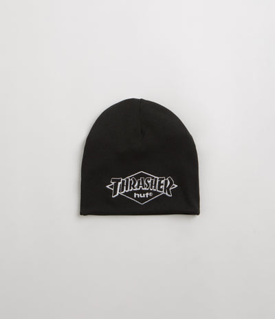 HUF x Thrasher Meltdown Reversible Beanie - Black