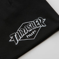 HUF x Thrasher Meltdown Reversible Beanie - Black thumbnail