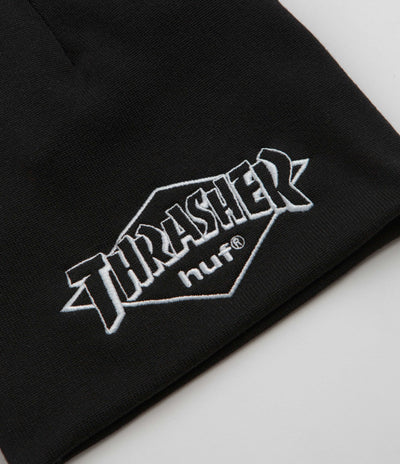 HUF x Thrasher Meltdown Reversible Beanie - Black