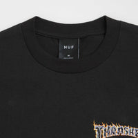 HUF x Thrasher Meltdown T-Shirt - Black thumbnail