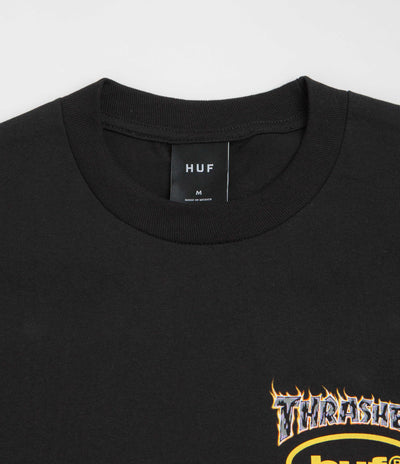 HUF x Thrasher Meltdown T-Shirt - Black