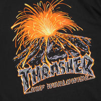 HUF x Thrasher Meltdown T-Shirt - Black thumbnail