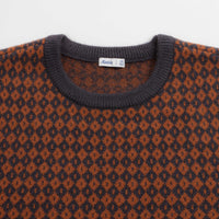 Katin Check Crewneck Sweatshirt - Rust / Navy thumbnail