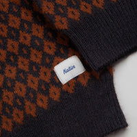 Katin Check Crewneck Sweatshirt - Rust / Navy thumbnail