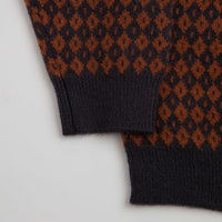 Katin Check Crewneck Sweatshirt - Rust / Navy thumbnail