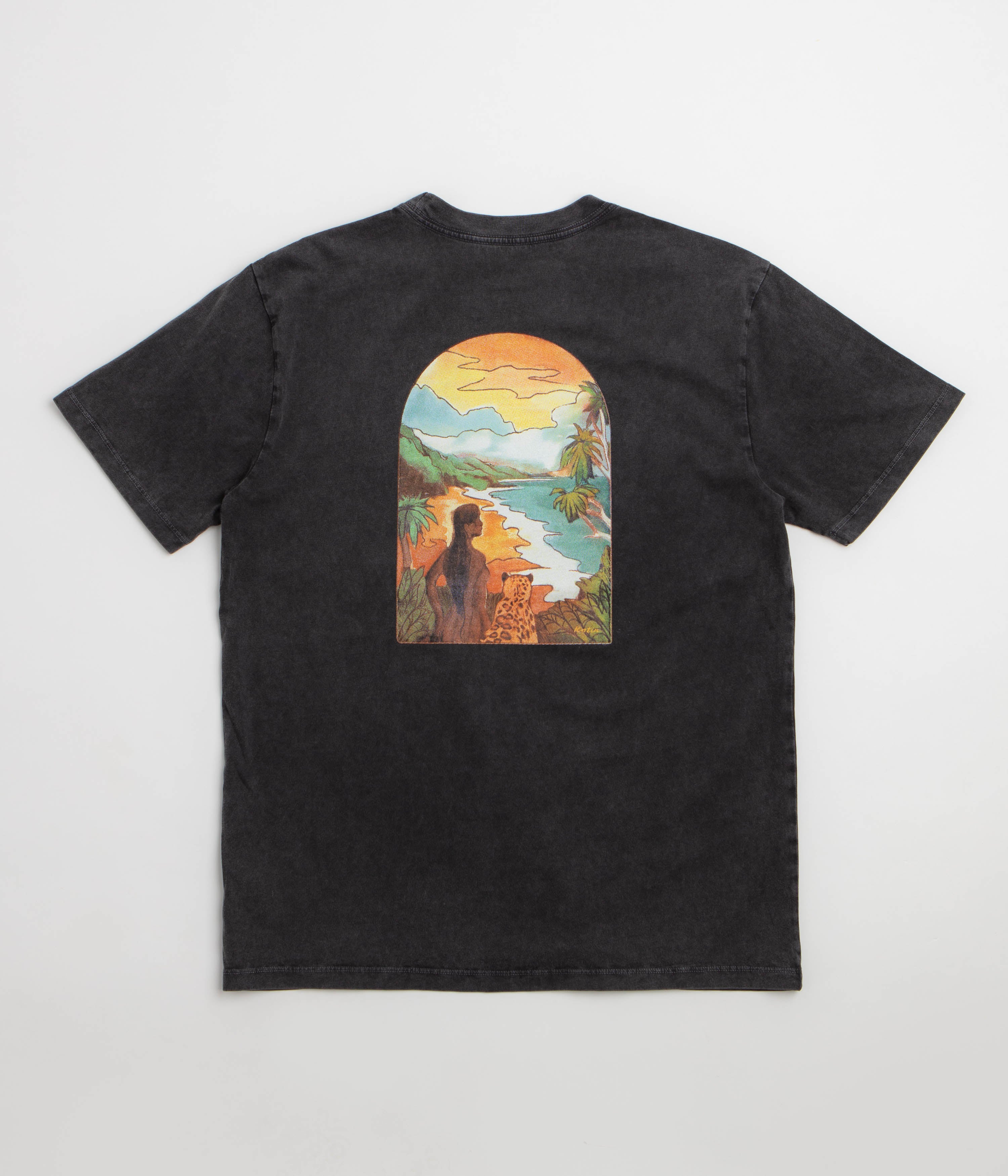 Katin Eden T-Shirt in Black Sand Wash