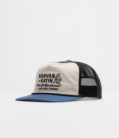 Katin Service Trucker Cap - Vintage White / Washed Blue