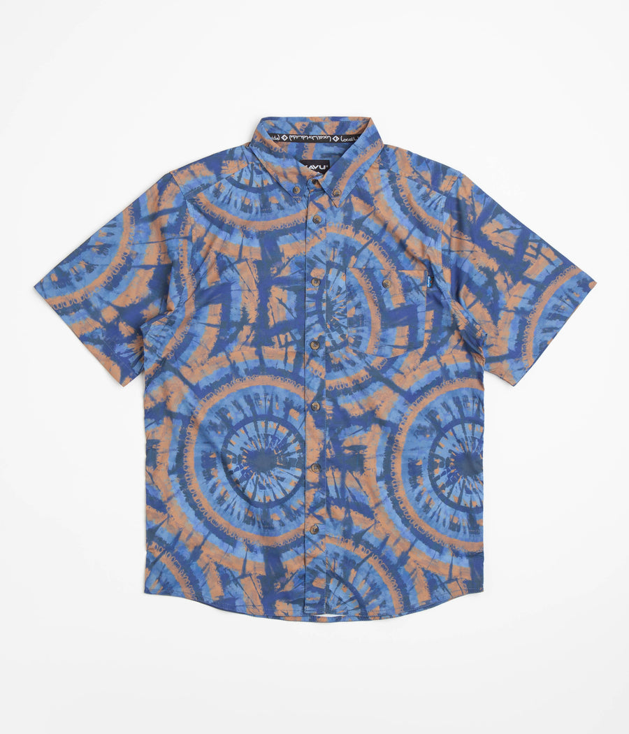 Kavu River Wrangler Short Sleeve Shirt - Circle Tie Dye