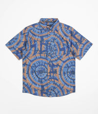 Kavu River Wrangler Short Sleeve Shirt in Circle Tie Dye