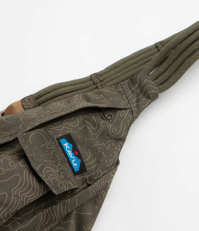 Kavu Rope Sling Bag - Olive Topo