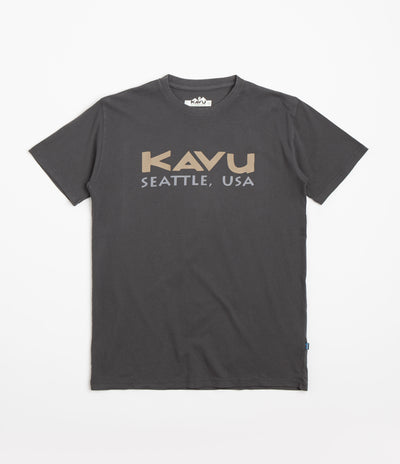 Kavu Spellout T-Shirt - Black Licorice