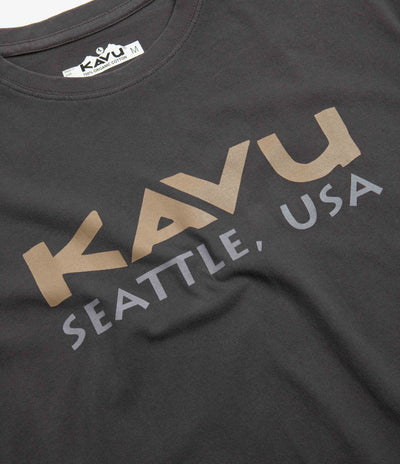 Kavu Spellout T-Shirt - Black Licorice