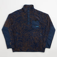 Kavu Teannaway Fleece - Blue Water Topo thumbnail
