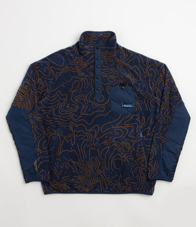Kavu Teannaway Fleece - Blue Water Topo