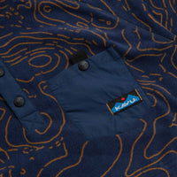 Kavu Teannaway Fleece - Blue Water Topo thumbnail