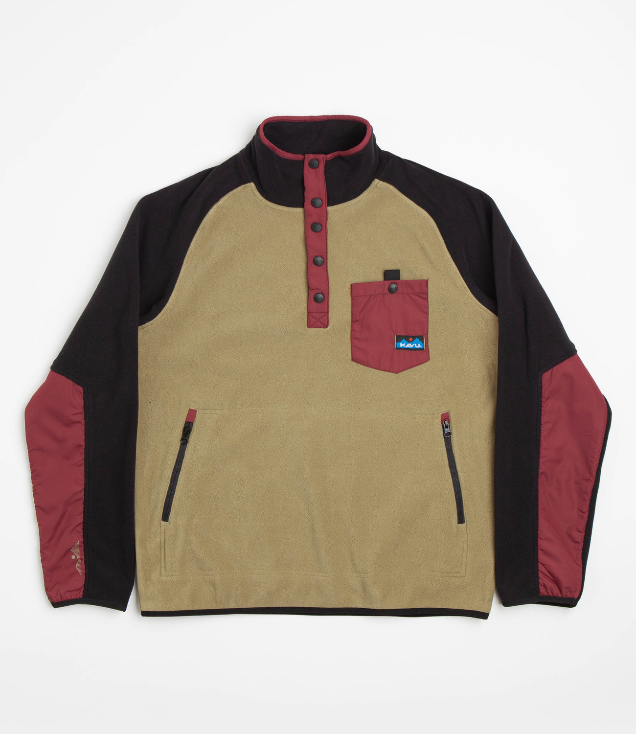 Kavu Teannaway Fleece Sweatshirt Brewers Grain Flatspot Kavu Teannaway Fleece Sweatshirt Brewers Grain Flatspot