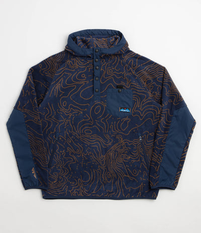 Kavu Teannaway Hoodie - Blue Water Topo