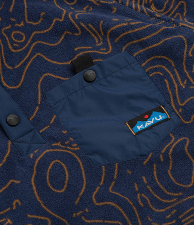 Kavu Teannaway Hoodie - Blue Water Topo