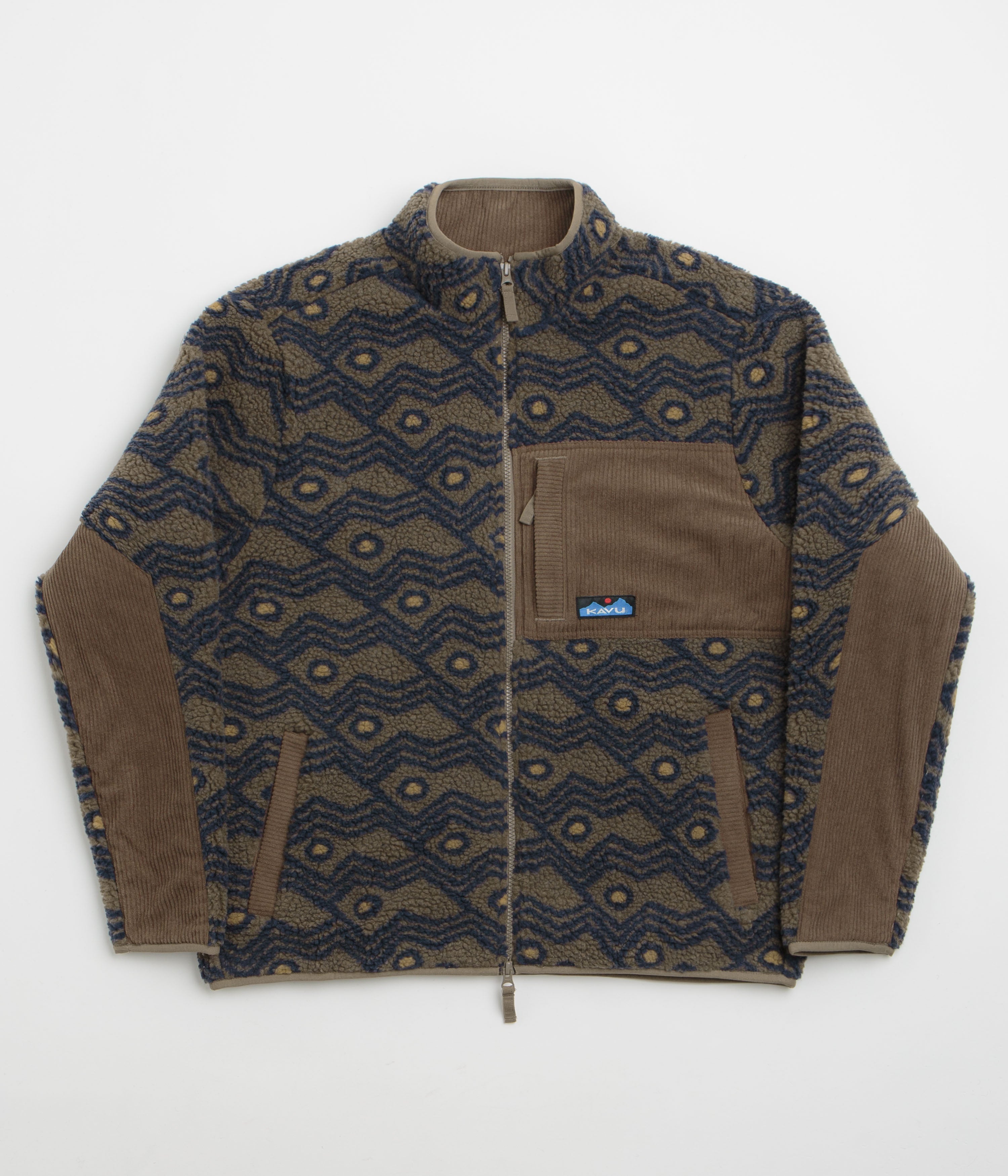 Kavu Wayside Fleece in Walnut Mountain