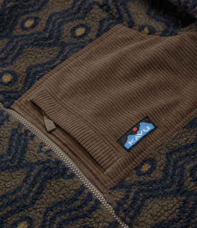 Kavu Wayside Fleece in Walnut Mountain