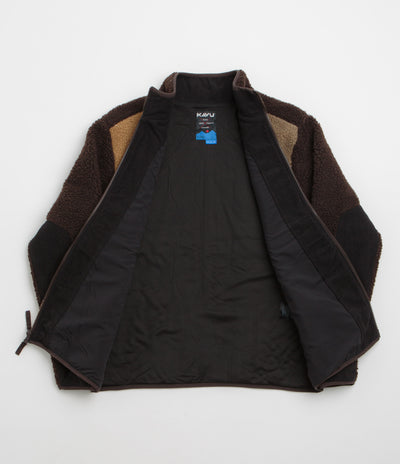 Kavu Wayside Fleece in Wild Wood Block