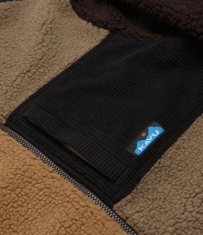 Kavu Wayside Fleece in Wild Wood Block