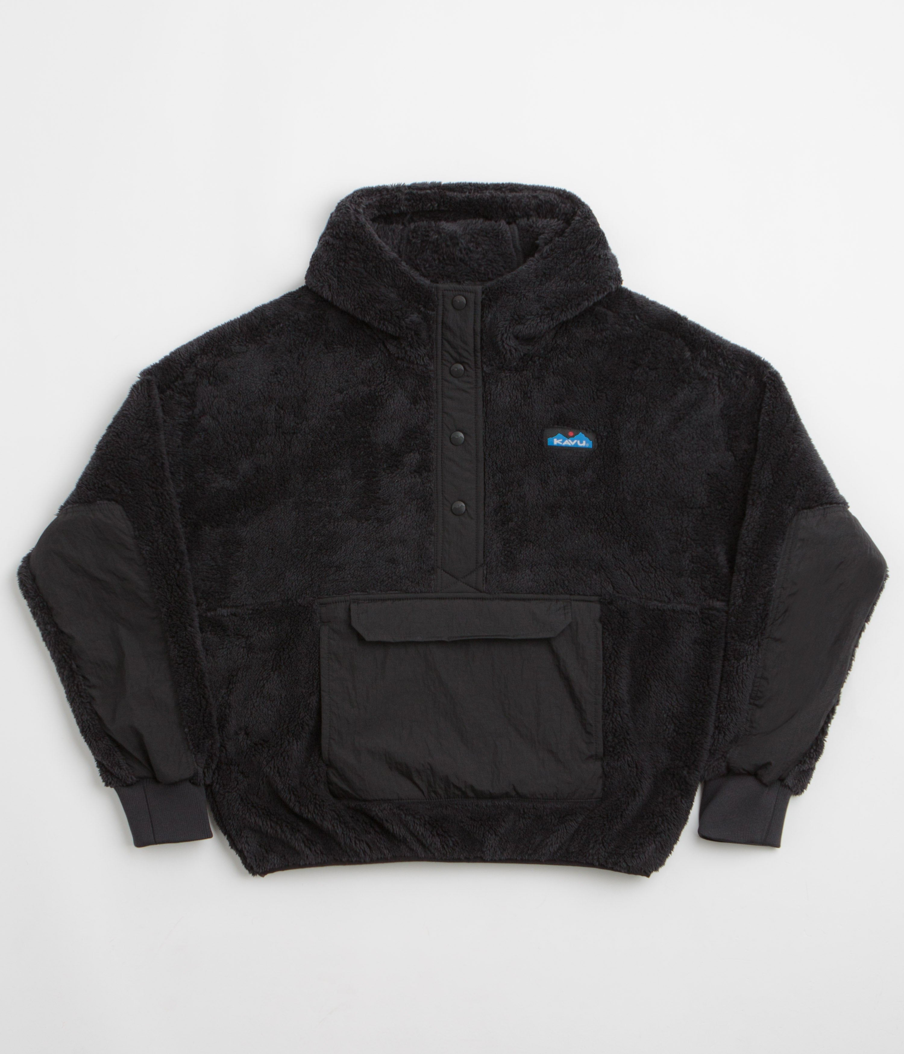 Kavu Womens Moon Ridge Hooded Fleece in Blackout