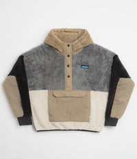 Kavu Womens Moon Ridge Hooded Fleece in Shadow Block